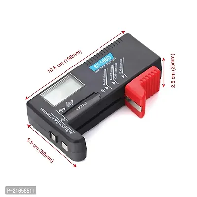 SOCHEP Battery Tester Universal Battery Checker for AA AAA C D 9V 1.5V Button Cell Batteries-thumb5
