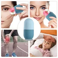 SOCHEP Ice Roller for Face and Eye, Silicone Ice Face Roller Massage, Reusable Silicone Facial Ice Roller For Glowing  Tighten Skin-thumb4