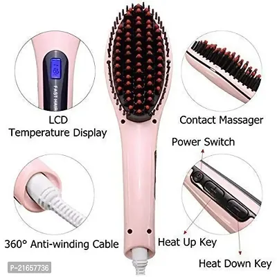 Cpixen Professional Heated Hair Straightener Irons Comb Brush for Detangling and Silky Hair Straight Hair Styling Comb Best for Beauty Styling-thumb3