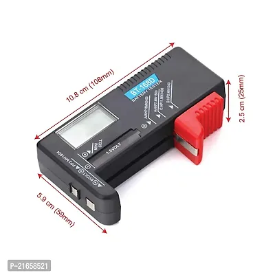 Cpixen Battery Tester Universal Battery Checker for AA AAA C D 9V 1.5V Button Cell Batteries (Model: BT-168)-thumb5
