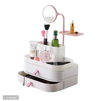 SOCHEP Cosmetic Makeup Box/Jewelry Organizer/Office Storage with Mirror-thumb4
