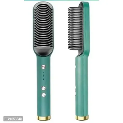 CPEX Hair Straightener Brush, Hair Styler, Straightener machine Brush Hair Straightening Iron Built with Comb  Anti-Scald, Perfect for Professional Salon at Home Hair Styler (Multicolor)-thumb0