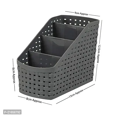 CPEX Plastic Storage Basket Box 4 Sections Compact Bathroom, Kitchen, Office Combas06 Plastic Storage Basket-thumb4