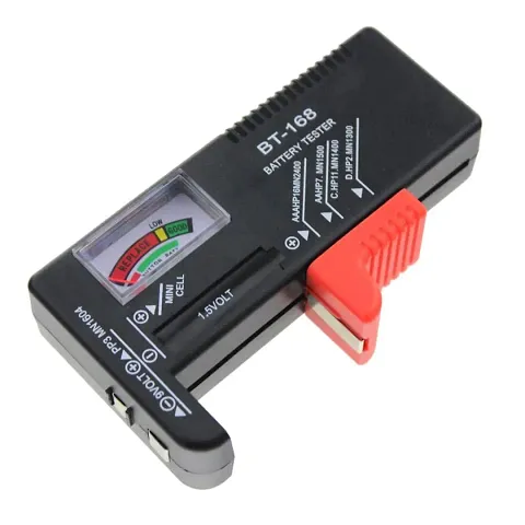 Cpixen Battery Tester Universal Battery Checker for AA AAA C D 9V 1.5V Button Cell Batteries (Model: BT-168)