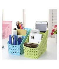 CPEX Plastic Storage Basket Box 4 Sections Compact Bathroom, Kitchen, Office Combas06 Plastic Storage Basket-thumb4
