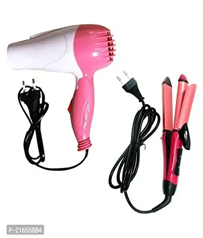 CPEX Combo of Hair Dryer and Hair Straightener 2 In 1 for Women (MultiColor)