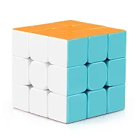 3x3 High Speed Sticker Less Magic Puzzle Cube Game Toy (3x3)-thumb1