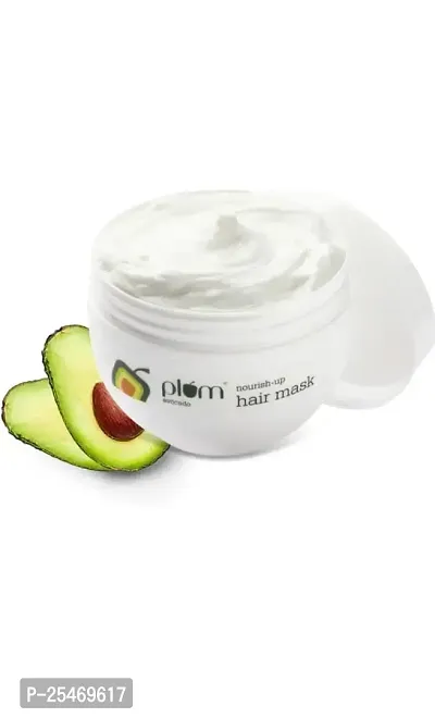 Plum Avocado Hair Mask for Dry and Frizzy Hair for Women  Men 250g-thumb0