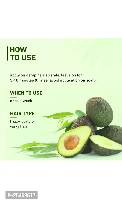 Plum Avocado Hair Mask for Dry and Frizzy Hair for Women  Men 250g-thumb5