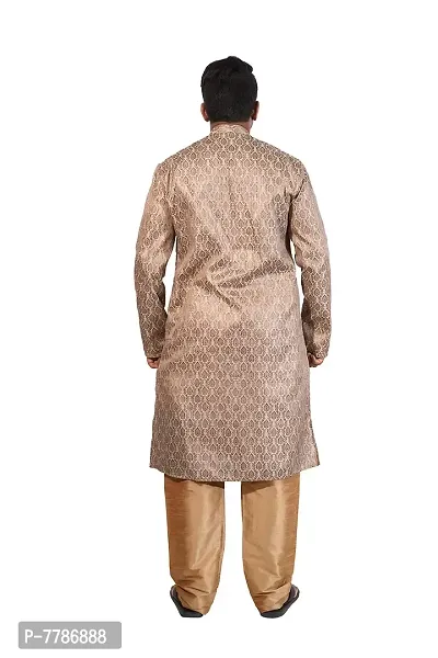 Pehanaava Men's Ready to Wear Cotton Silk Traditional Straight Kurta-thumb2