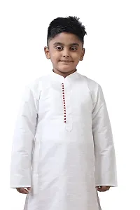 Pehanaava Boy's Ready to Wear Dupion Silk Kurta & Pyjama Set-thumb1
