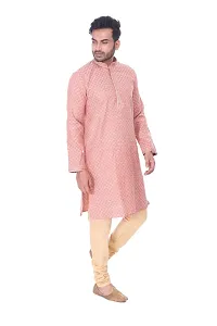 Pehanaava Men's Ready to Wear Cotton Traditional Straight Kurta and Pyjama Set-thumb1