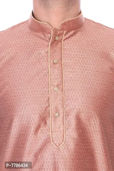ASFashionKurta Embroidered Cotton Silk Men's Kurta and Pyjama Set-thumb4
