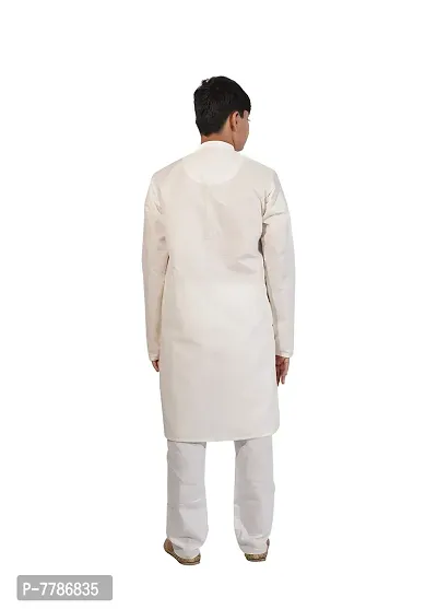 Pehanaava Boy's Ready to Wear Cotton Traditional Kurta & Pyjama Set-thumb5