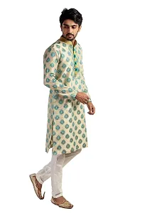 ASFashionKurta Self-Design Cotton Silk Men's Kurta Pyjama Set-thumb1