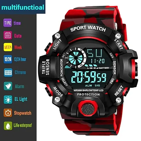 Stylish Rubber Digital Watches For Men Pack Of 1