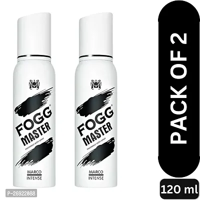 Fogg Master Marco Intense (120ml) : Unleash the Bold Elegance No Gas Deodrant for mens ( PC OF 2)-thumb0