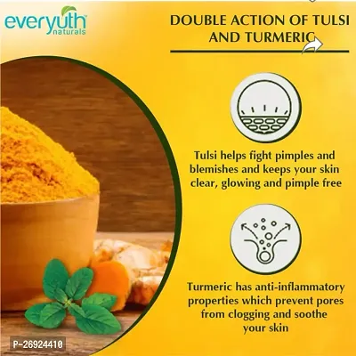 Everyuth Naturals Tulsi Turmeric Face Wash  (50 g) : Everyuth's Tulsi Turmeric Face Revival (PC OF 2)-thumb5