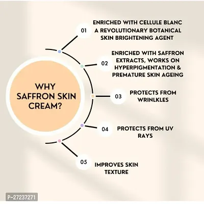 VI - JOHN Gold Saffron Fairness Cream For Uneven Skin Tone  All Skin- 50 Gm Gold - (Pack of 4)-thumb3