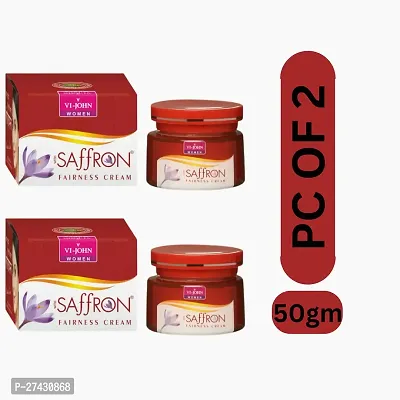 VI-JOHN Saffron Fairness Cream Advanced (50gm) : (PC OF 2)-thumb0