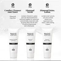 VLCC Diamond Facial Kit - Skin purifying with Parlour Glow Diamond Infused Facial Kit : (60g)-thumb2