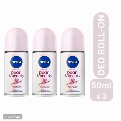 Nevia Pearl's Deo Roll-On for Women | Beauty Blossom Fragrant Radiance : (PC OF 3)