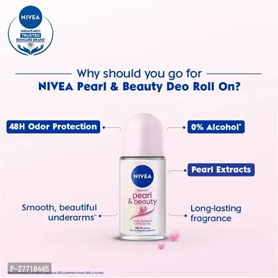 Nevia Pearl's Deo Roll-On for Women | Beauty Blossom Fragrant Radiance : (PC OF 3)-thumb3