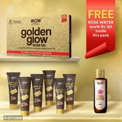 WoW's Signature Golden Glow Facial Kit | Golden Secrets Gleam  Glow : (60ml+25ml , PACK OF KIT 2)-thumb4