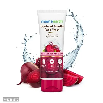 Mamaearth Beetroot Gentle With Beetroot  Hyaluronic Acid For Hydrated Pink Glow Face Wash  (100 ml) : (PC OF 1)-thumb0