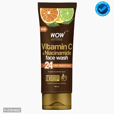 WOW SKIN SCIENCE Vitamin C  Niacinamide | For Brighter Glow | For All Skin Types Face Wash  (100 ml) : (PC OF 1)-thumb0