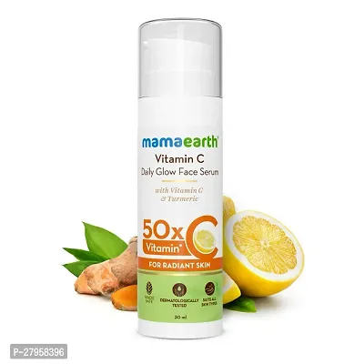 Mamaearth Vitamin C Daily Glow Face Serum With Vitamin C  Turmeric for Radiant Skin - 30 ml : (PC OF 1)