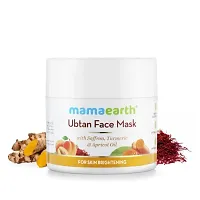 Mamaearth Ubtan Face Mask with Saffron and Turmeric | For Skin Brightening and Tan Removal - 100g : (PC OF 1)-thumb1