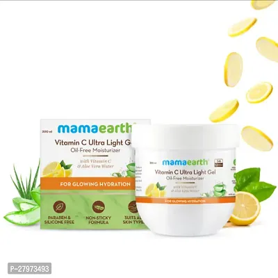 Mamaearth Vitamin C Ultra Light Gel Oil-Free Moisturizer with Vitamin C and Aloe Vera Water for Glowing Hydration - 200 ml : (PC OF 1)-thumb0