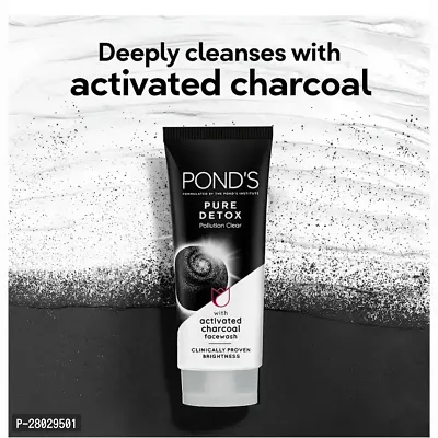 Experience Deep Cleansing with POND's Pure Detox Face Wash | Reveal Your True Glow (100g) : (PC OF 2)-thumb5