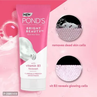 POND's Bright Beauty Spot-less Glow Brightening With Vitamin B3 Face Wash  (100 g) | Shine Brighter : (PC OF 1)-thumb2