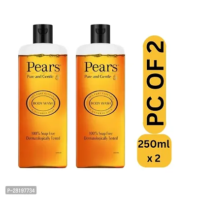 Pears Pure and Gentle Body Wash,Paraben Free Shower Gel with 98% Pure Glycerin  (250 ml) | For men  women | (PC OF 2)-thumb0