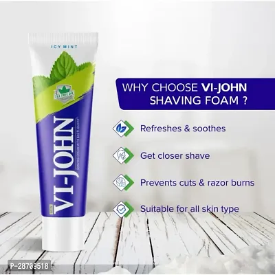 Vi-John Shaving Cream Icy Mint, Combo, 125gm-thumb2