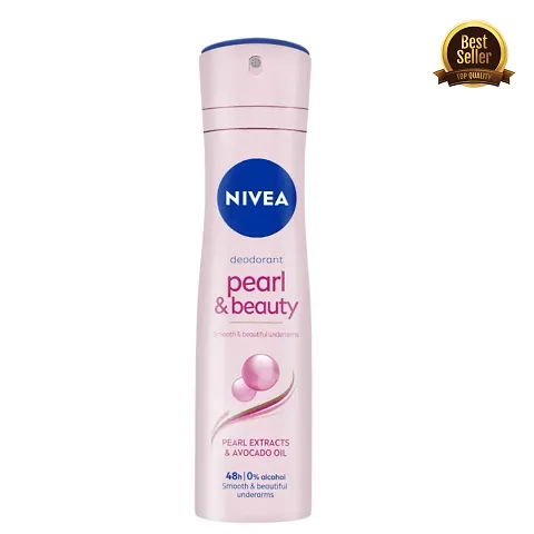 NIVEA Pearl  Beauty Deodorant Spray , Smooth Underarms | For Women  (150 ml)