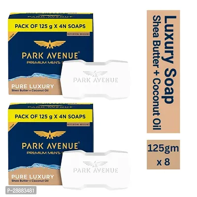 PARK AVENUE Premium Men's Soaps for Bath-Pure Luxury-Grade 1 Soap-For All Skin Types  (4 x 125 g)-thumb0