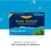 PARK AVENUE Premium Men's Soaps for Bath-Cool Blue | For men (125gm)-thumb1