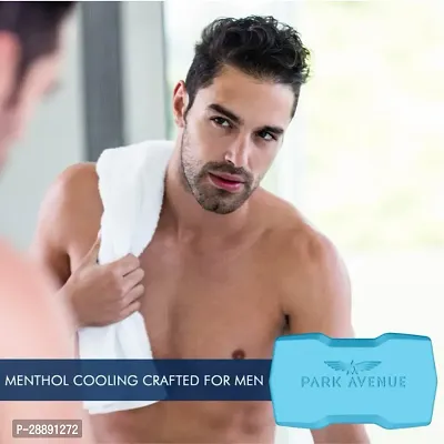 PARK AVENUE Premium Men's Soaps for Bath-Cool Blue | For men (125gm)-thumb4