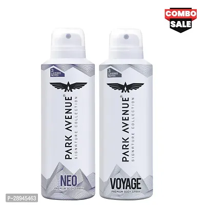 SET OF PARK AVENUE NEO  VOYAGE Deodorant Body Spray (300ml) | For men (COMBO)