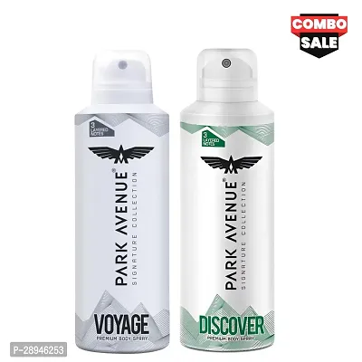 SET OF PARK AVENUE VOYAGE  DISCOVER  Deodorant Body Spray (300ml) | For men (COMBO)