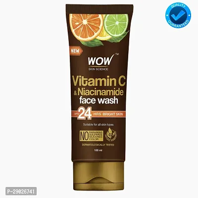 Wow Vit-C Facewash For Bright Skin (100ml) | Ubtan Facewash with turmeric  Saffron (100ml) | For Men  Women (COMBO)-thumb2