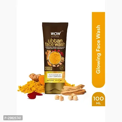 Wow Vit-C Facewash For Bright Skin (100ml) | Ubtan Facewash with turmeric  Saffron (100ml) | For Men  Women (COMBO)-thumb3