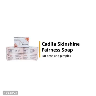 Cadila Skin Shine Anti Acne, White heads, Black Heads And Oily Skin Fairness Soap (75gm) | For Men  Women  (PC OF 5)-thumb2