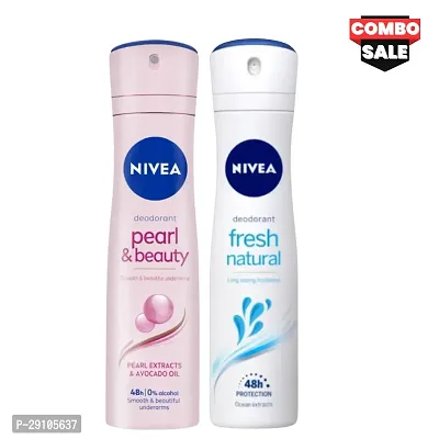 Pearl  Beauty Deodorant Spray (150ml)  Fresh Natural Deo Spray (150ml)