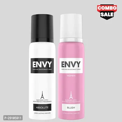 ENVY ABSOLUTE  BLUSH Perfume Deodorant Spray (240ml) | For Men  Women (COMBO)-thumb0