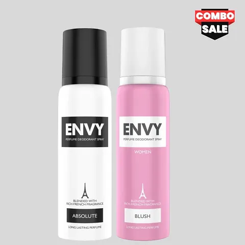 ENVY ABSOLUTE  BLUSH Perfume Deodorant Spray (240ml) | For Men  Women (COMBO)