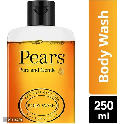 PEAR'S Pure  Gentle Body Wash (250ml) | Glycerine Facewash (150ml) | Soap Free  Natural | For Men  Women (COMBO)-thumb2